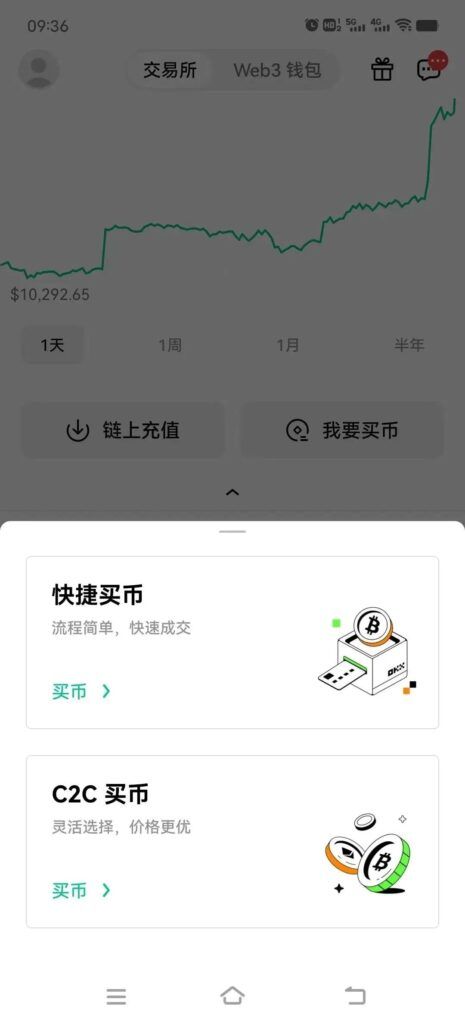 OKX欧易交易所快捷买币